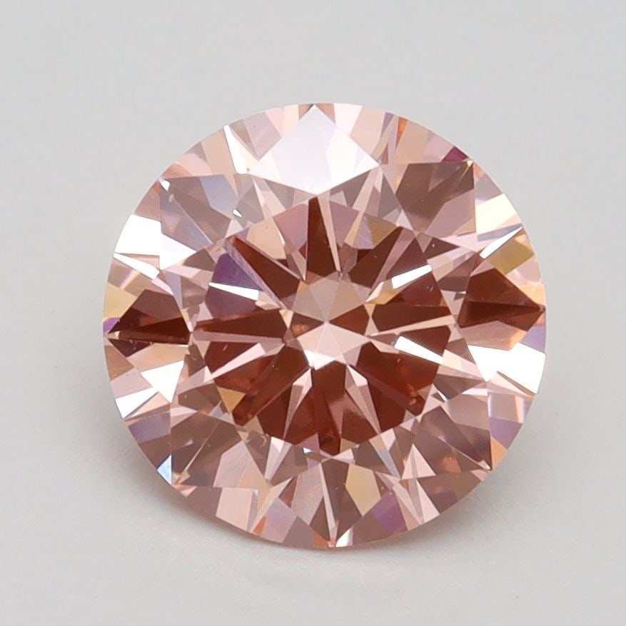 Loose Lab Diamond IGI Round 2.01ct Fancy Intense Pink VS1: Loose Lab Diamond IGI Round 2.01ct Fancy Intense Pink VS1 Loose Lab Diamond IGI Round 2.01ct in Fancy Intense Pink color and clarity VS1, also showcasing excellent polish and symmetry; certified by IG