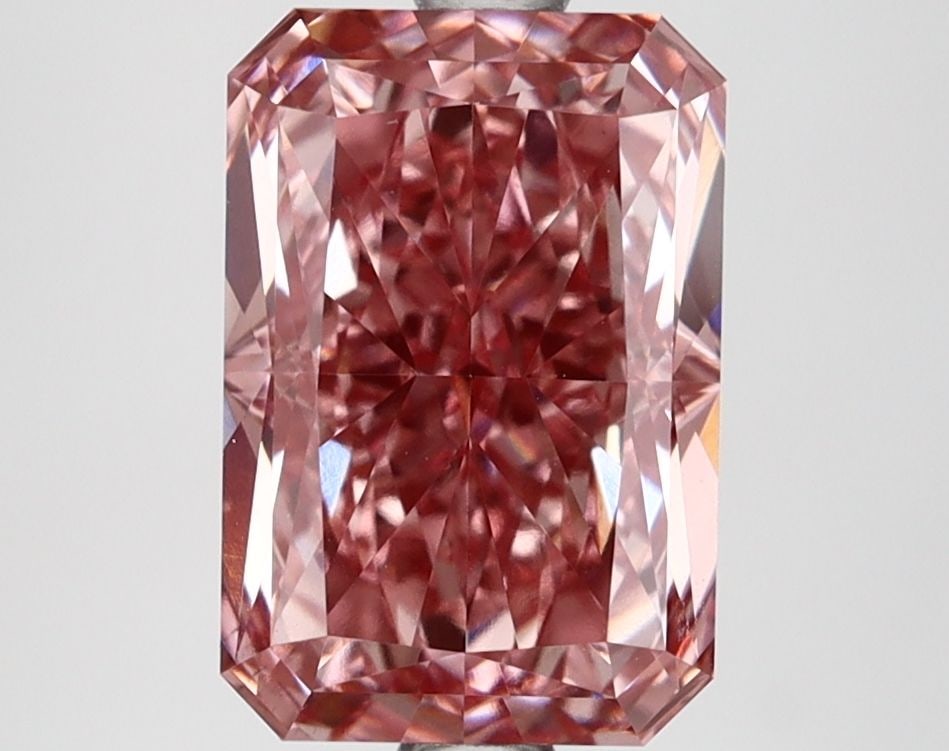 Loose Lab Diamond IGI Radiant 3.24ct Fancy Vivid Pink VS1: Loose Lab Diamond IGI Radiant 3.24ct Fancy Vivid Pink VS1 Loose Lab Diamond IGI Radiant 3.24ct in Fancy Vivid Pink color and VS1 clarity, with EX polish and symmetry, certified by IGI. Item Specifics:
