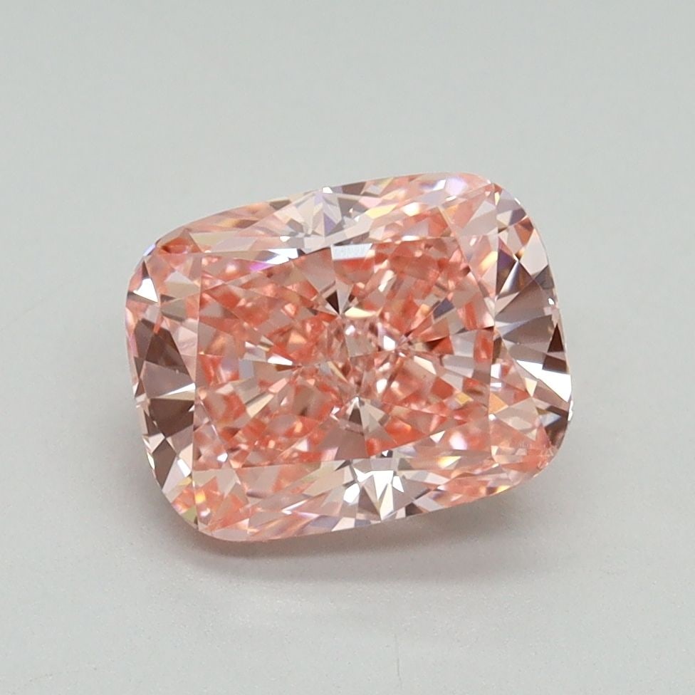 Loose Lab Diamond IGI Cushion Modified 2.01ct Fancy Vivid Pink VS1: Loose Lab Diamond IGI Cushion Modified 2.01ct Fancy Vivid Pink VS1 Loose Lab Diamond IGI Cushion Modified 2.01ct with Fancy Vivid Pink color and VS1 clarity, featuring EX polish and symmetry, certifie