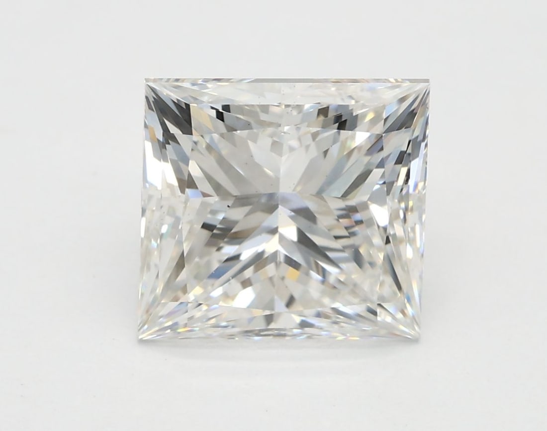 Loose Lab Diamond IGI Princess 3.01ct F VS2: Loose Lab Diamond IGI Princess 3.01ct F VS2 Loose lab-grown diamond, IGI certified, weighing 3.01ct with a princess cut, color F, clarity VS2, and excellent polish and symmetry; dimensions are 7.93L x