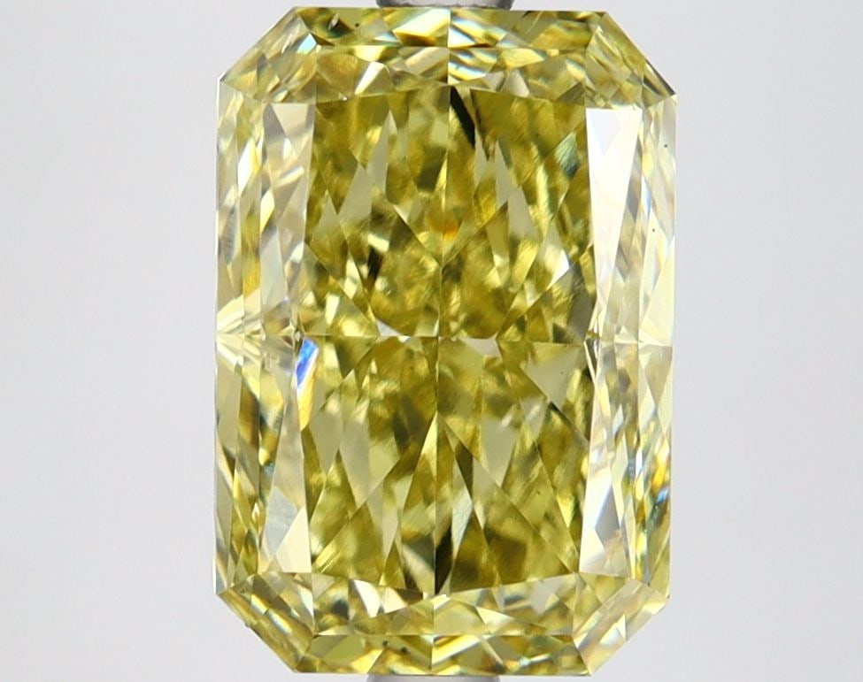 Loose Lab Diamond IGI Radiant 3.32ct Fancy Intense Yellow VS1: Loose Lab Diamond IGI Radiant 3.32ct Fancy Intense Yellow VS1 Loose lab-grown diamond, IGI certified, weighing 3.32ct with a radiant cut, fancy intense yellow color, clarity VS1, and good polish and s