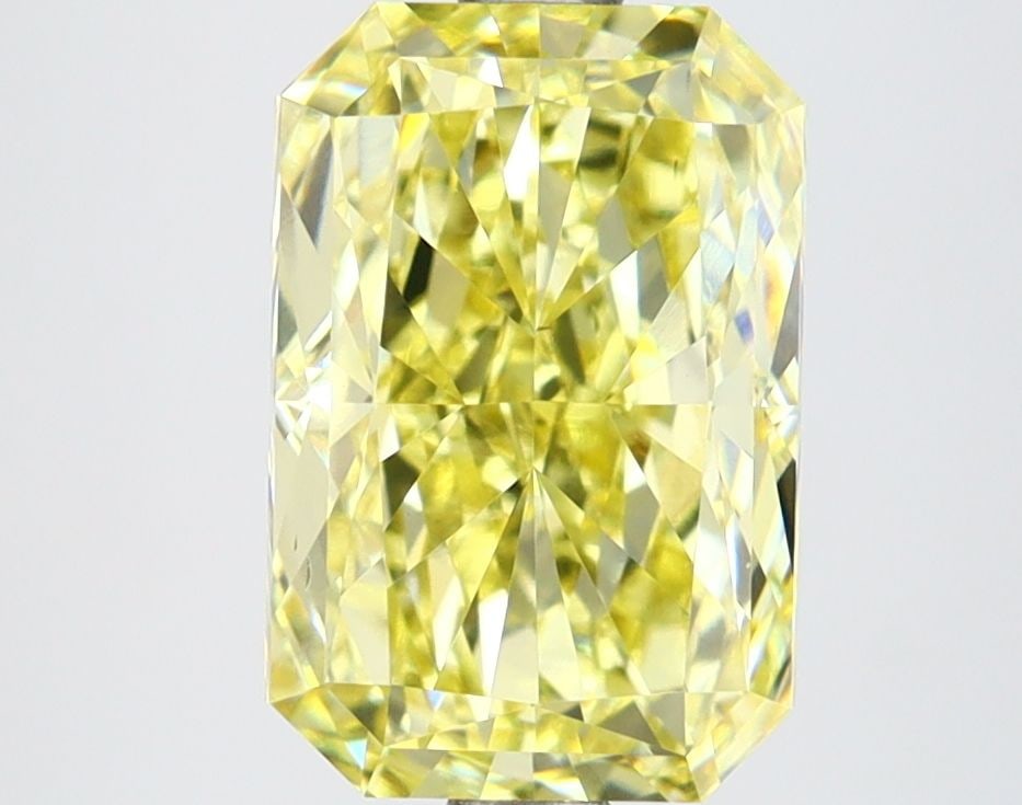 Loose Lab Diamond IGI Radiant 3.11ct Fancy Intense Yellow VS1: Loose Lab Diamond IGI Radiant 3.11ct Fancy Intense Yellow VS1 Loose Lab Diamond IGI Radiant, 3.11ct, Color Fancy Intense Yellow, Clarity VS1, featuring Excellent Polish and Symmetry; measures 9.94L x