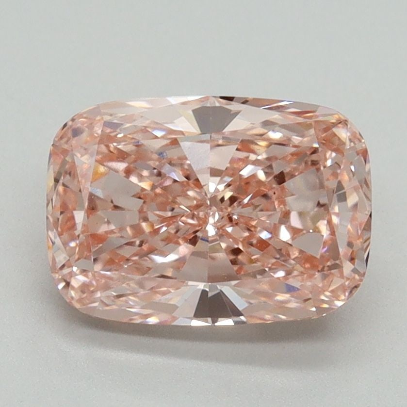 Loose Lab Diamond IGI Cushion Brilliant 2.01ct Fancy Vivid Pink VS1: Loose Lab Diamond IGI Cushion Brilliant 2.01ct Fancy Vivid Pink VS1 Loose Lab Diamond IGI certified, 2.01ct, Fancy Vivid Pink color, VS1 clarity, featuring Excellent polish and symmetry; dimensions 9.