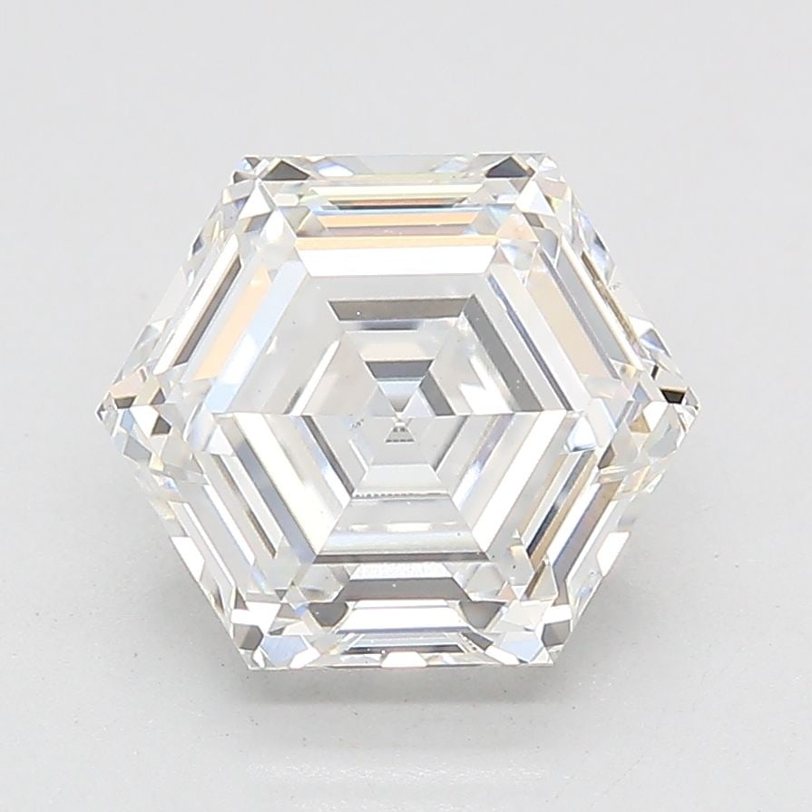 Loose Lab Diamond IGI Hexagonal 3.16ct E VS1: Loose Lab Diamond IGI Hexagonal 3.16ct E VS1 Loose Lab Diamond IGI Hexagonal, 3.16ct, E color, VS1 clarity, with measurements of 9.78L x 8.32W x 5.23H, certified by IGI. Item Specifics: Source: This I