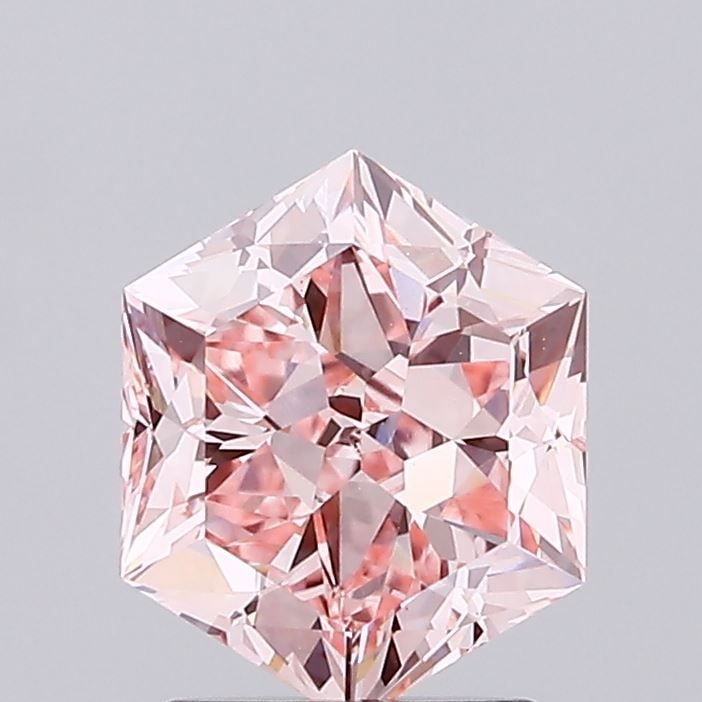Loose Lab Diamond IGI Hexagonal 2.02ct Fancy Intense Pink VS1 (1 of 1)