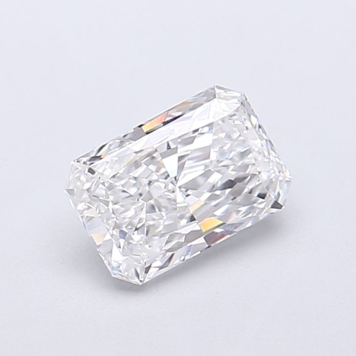 Loose Lab Diamond IGI Radiant 1.03ct D VVS2: Loose Lab Diamond IGI Radiant 1.03ct D VVS2 A 1.03ct loose lab diamond with radiant cut, D color, and VVS2 clarity, certified by IGI, featuring excellent polish and symmetry (7.42L x 4.95W x 3.15H). I
