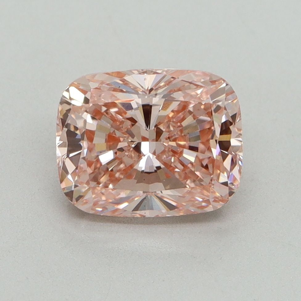 Loose Lab Diamond IGI Cushion Brilliant 2.01ct Fancy Vivid Pink VS2: Loose Lab Diamond IGI Cushion Brilliant 2.01ct Fancy Vivid Pink VS2 This loose lab-grown diamond is 2.01ct, features a cushion brilliant cut, has a fancy vivid pink color, and clarity VS2, with measur