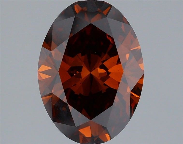 Loose Lab Diamond IGI Oval 2.05ct Fancy Deep Orange VS1: Loose Lab Diamond IGI Oval 2.05ct Fancy Deep Orange VS1 Loose Lab Diamond weighing 2.05ct in Fancy Deep Orange color with VS1 clarity, features very good polish and excellent symmetry, certified by IG