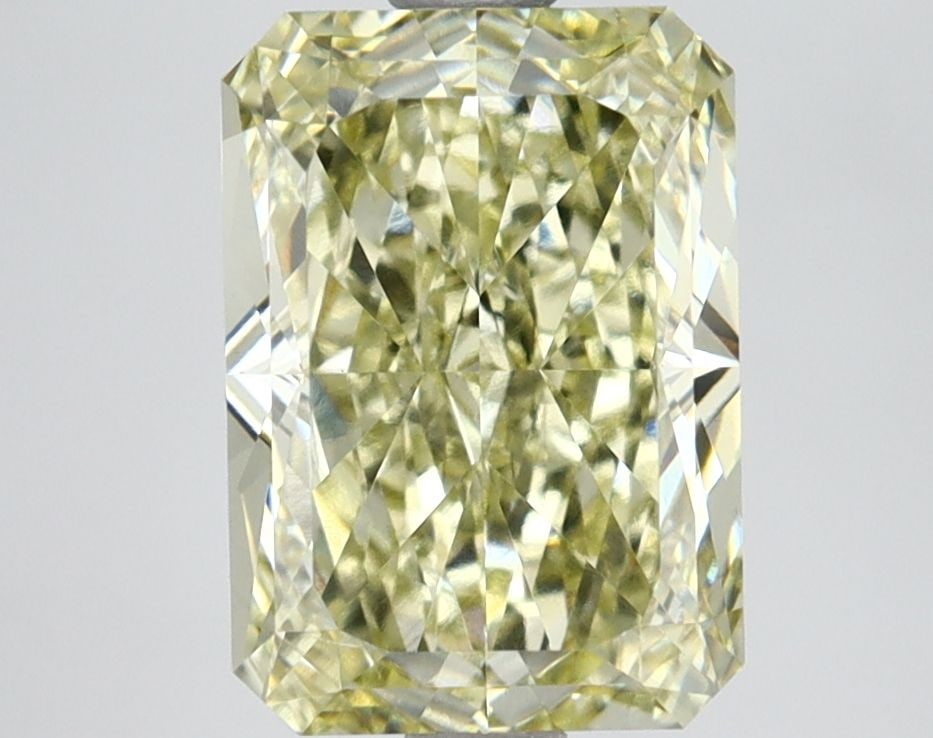 IGI 3.28ct Radiant Fancy Intense Yellow VS2 - Loose Lab Diamond: IGI 3.28ct Radiant Fancy Intense Yellow VS2 - Loose Lab Diamond IGI Certified 3.28ct Radiant lab-grown diamond exhibiting Fancy Intense Yellow color and VS2 clarity, measuring 9.84L x 6.96W x 4.79H. P