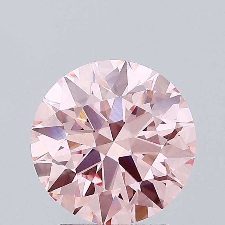 Ideal Loose Lab Diamond IGI Round 2.22ct Fancy Vivid Pink VS1: Ideal Loose Lab Diamond IGI Round 2.22ct Fancy Vivid Pink VS1 Ideal Loose Lab Diamond IGI Round, 2.22ct, Fancy Vivid Pink, VS1 clarity, with excellent polish and symmetry, measuring 8.3L x 8.38W x 5.1