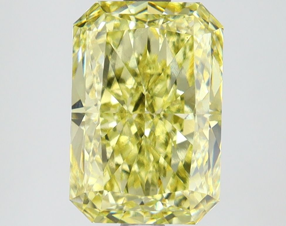 Loose Lab Diamond IGI Radiant 3.31ct Fancy Intense Yellow VS1: Loose Lab Diamond IGI Radiant 3.31ct Fancy Intense Yellow VS1 Loose Lab Diamond IGI Radiant, 3.31ct, Fancy Intense Yellow, VS1 clarity, with good polish and symmetry, measuring 10.31L x 6.97W x 4.8H,