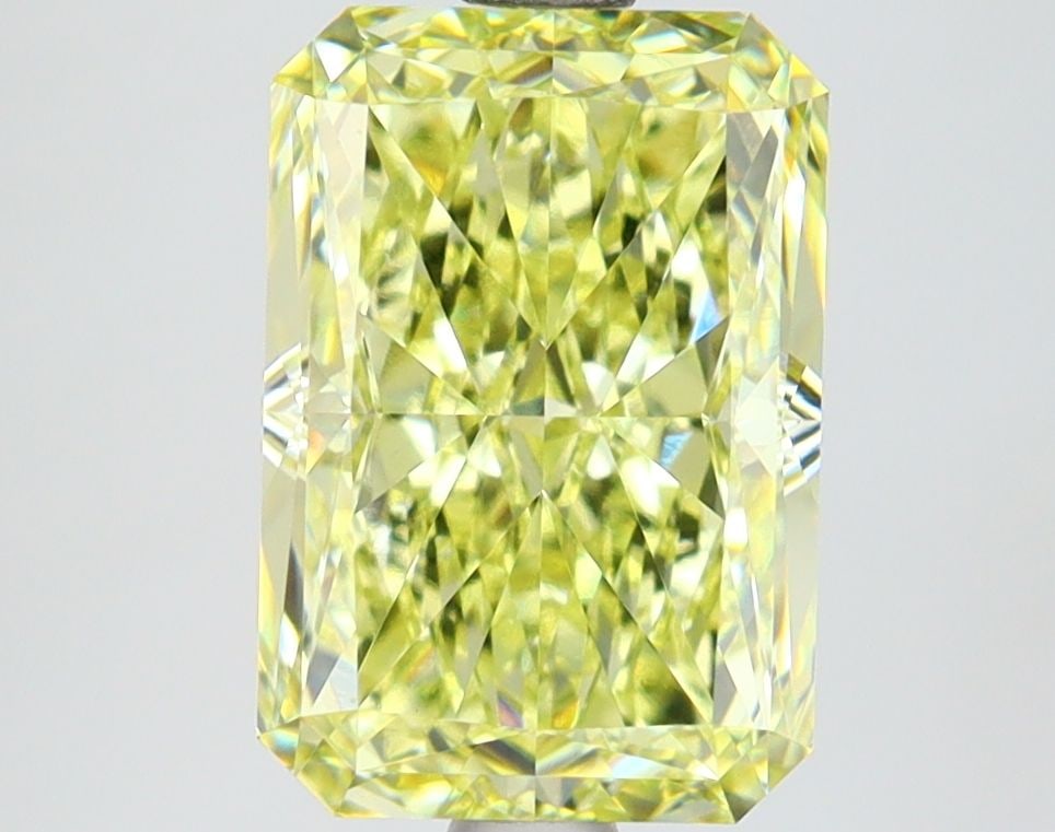 Loose Lab Diamond IGI Radiant 3.14ct Fancy Intense Yellow VVS2: Loose Lab Diamond IGI Radiant 3.14ct Fancy Intense Yellow VVS2 Loose Lab Diamond IGI Radiant 3.14ct in Fancy Intense Yellow color with VVS2 clarity. Certified by IGI, featuring excellent polish and ex