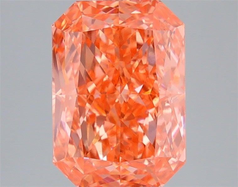 Loose Lab Diamond IGI Radiant 3.01ct Fancy Vivid Pink VVS2: Loose Lab Diamond IGI Radiant 3.01ct Fancy Vivid Pink VVS2 Loose Lab Diamond IGI certified, 3.01ct, Fancy Vivid Pink, VVS2 clarity, with Excellent polish and Good symmetry, measuring 10.23L x 7.44W x