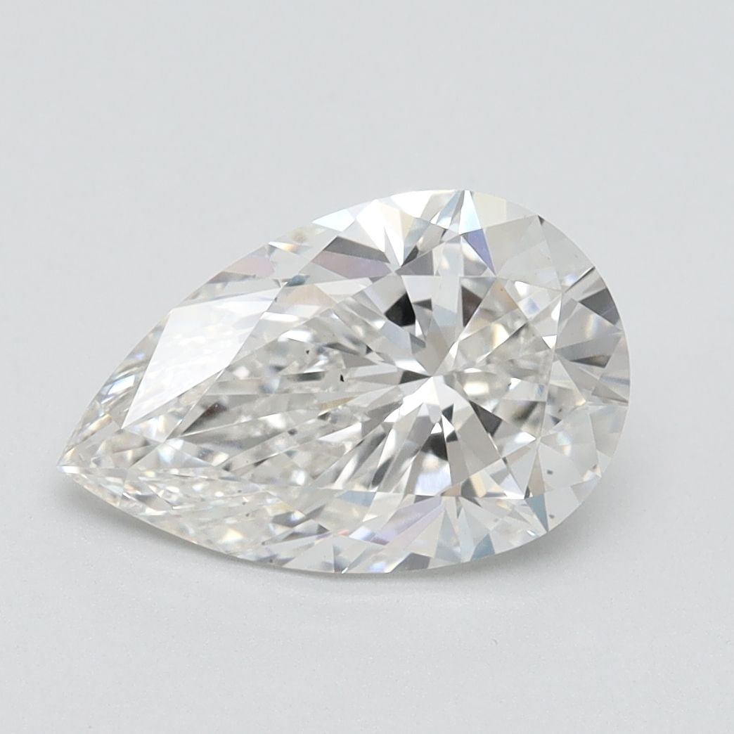 Loose Lab Diamond IGI Pear 2.12ct G VS2: Loose Lab Diamond IGI Pear 2.12ct G VS2 Loose Lab Diamond IGI Pear, 2.12ct, G color, VS2 clarity, with excellent polish and symmetry; certified by IGI. Item Specifics: Source: This Is A Real Diamond G