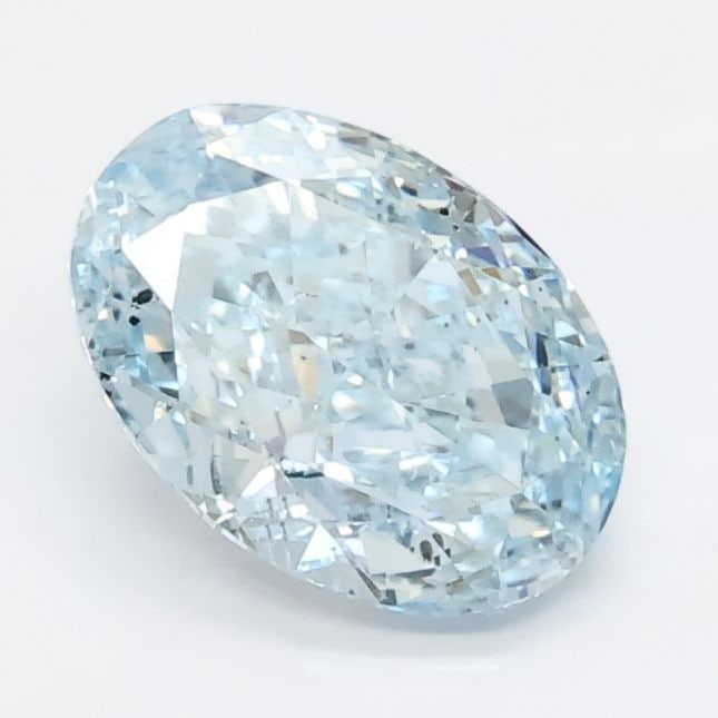 Loose Lab Diamond Oval 1.0ct Blue SI2: Loose Lab Diamond Oval 1.0ct Blue SI2 This loose lab-grown diamond features a 1.0ct oval cut with a blue color and SI2 clarity, measuring 7.68L x 5.37W x 3.18H. It has no certification. Item Specifics