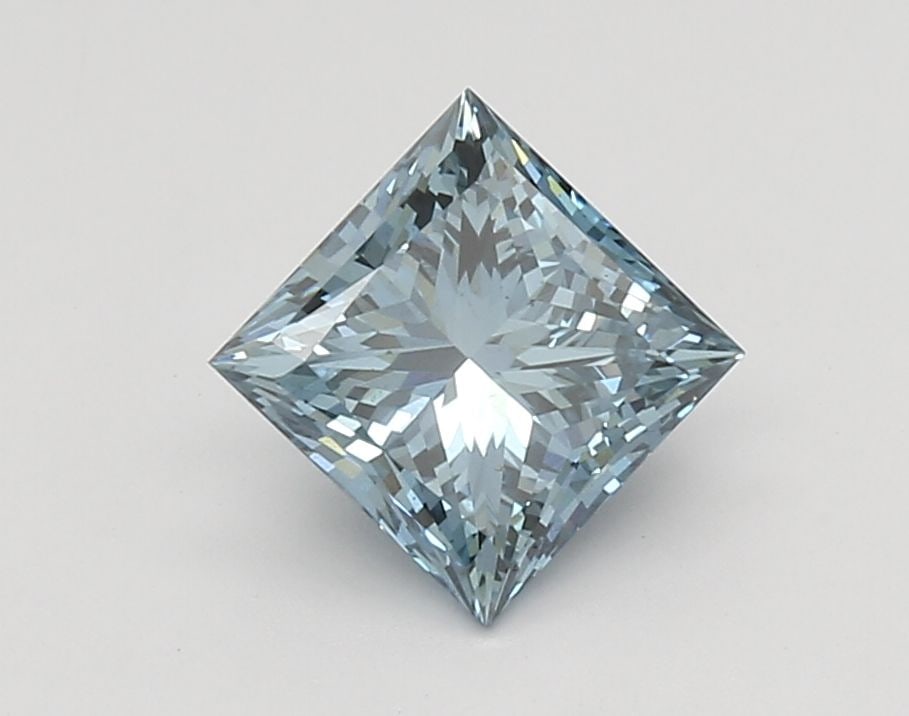 Loose Lab Diamond IGI Princess 1.7ct Fancy Vivid Blue VS2: Loose Lab Diamond IGI Princess 1.7ct Fancy Vivid Blue VS2 Loose Lab Diamond IGI Princess 1.7ct Fancy Vivid Blue VS2 with excellent polish and symmetry, measuring 6.43 x 6.35 x 4.69 mm. Item Specifics: