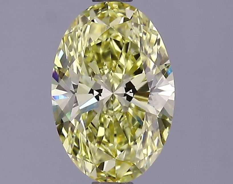 Loose Lab Diamond IGI Oval 1.44ct Fancy Intense Yellow VS2: Loose Lab Diamond IGI Oval 1.44ct Fancy Intense Yellow VS2 Loose Lab Diamond IGI Oval 1.44ct Fancy Intense Yellow VS2 featuring excellent polish and symmetry, measuring 9.26 x 6.24 x 3.93 mm. Item Spe