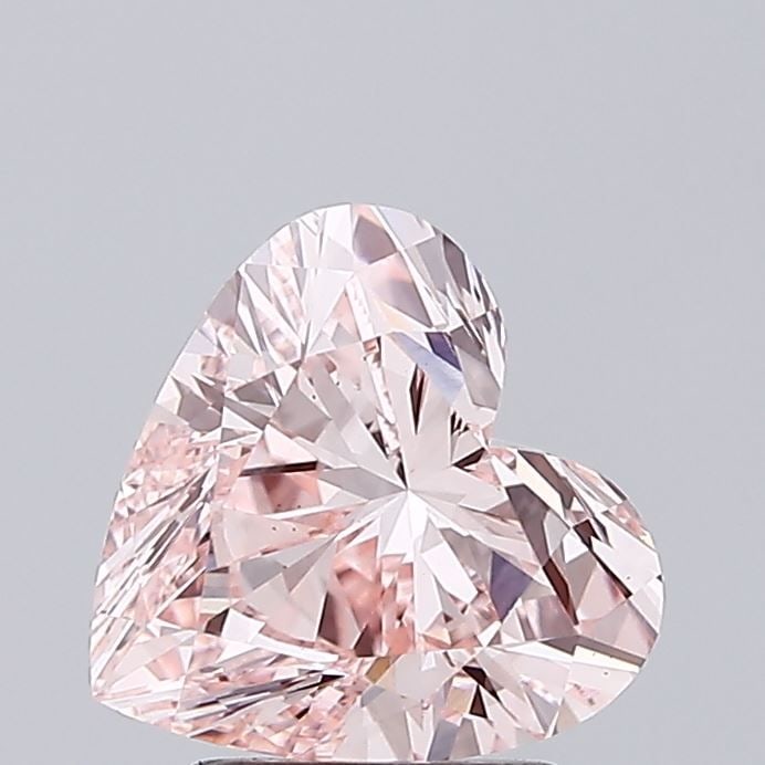 Loose Lab Diamond IGI Heart 2.51ct Fancy Intense Pink VS1: Loose Lab Diamond IGI Heart 2.51ct Fancy Intense Pink VS1 Loose Lab Diamond weighing 2.51ct with a Fancy Intense Pink color and VS1 clarity, certified by IGI. Measurements are 8.68L x 9.02W x 5.36H. I