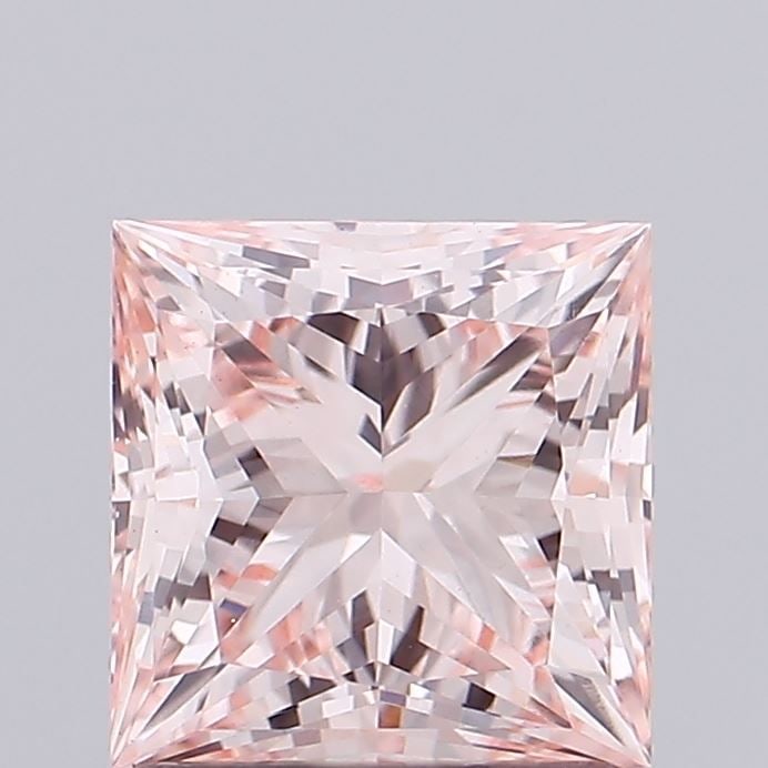 Loose Lab Diamond IGI Princess 1.08ct Fancy Intense Pink VS1: Loose Lab Diamond IGI Princess 1.08ct Fancy Intense Pink VS1 Loose Lab Diamond IGI Princess of 1.08ct, with Fancy Intense Pink color and clarity VS1, featuring very good polish and symmetry, measuring
