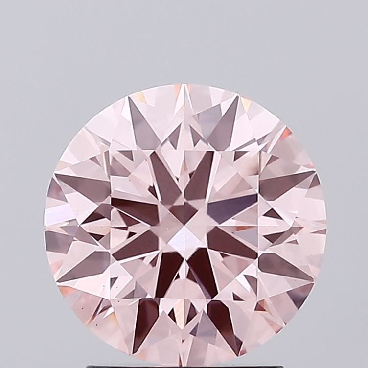Ideal Loose Lab Diamond IGI Round 2.39ct Fancy Vivid Pink VS1: Ideal Loose Lab Diamond IGI Round 2.39ct Fancy Vivid Pink VS1 Ideal Loose Lab Diamond IGI Round weighing 2.39ct, Fancy Vivid Pink color, VS1 clarity, with EX polish and EX symmetry, certified by IGI.