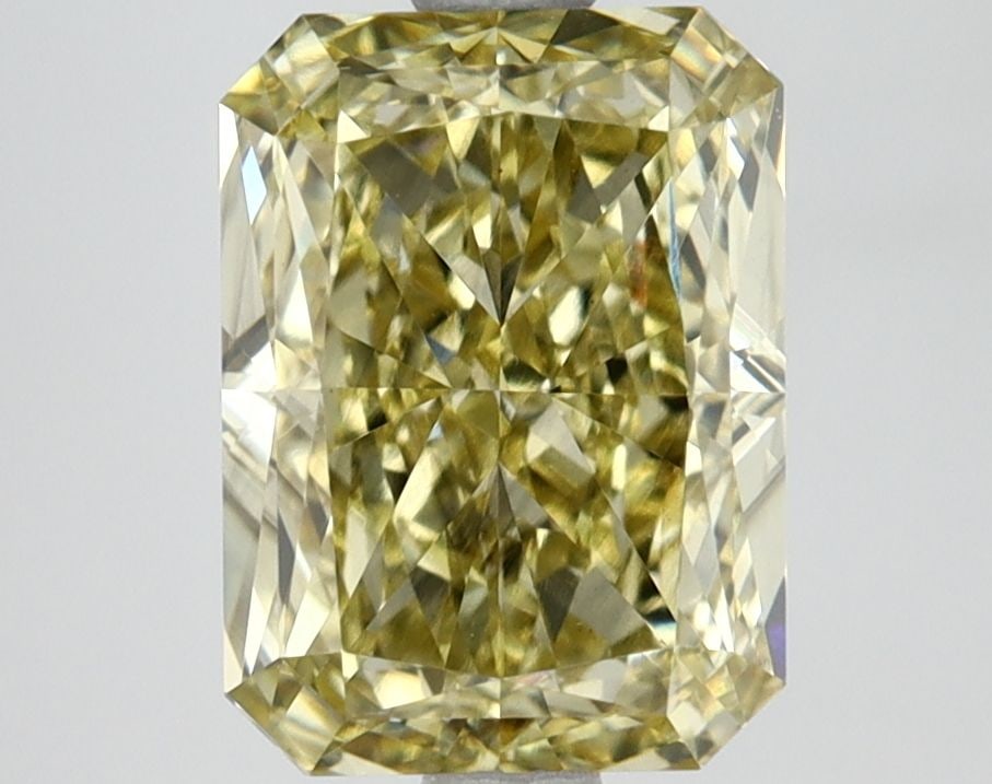 Loose Lab Diamond - IGI Radiant 3.1ct Fancy Intense Yellow VS1: Loose Lab Diamond - IGI Radiant 3.1ct Fancy Intense Yellow VS1 Loose lab-grown diamond from IGI, radiant cut, 3.1ct, fancy intense yellow color, clarity VS1, polish EX, symmetry EX, dimensions 9.44L x