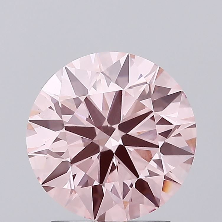 Loose Lab Diamond IGI Round 2.26ct Fancy Intense Pink VS1 - Ideal: Loose Lab Diamond IGI Round 2.26ct Fancy Intense Pink VS1 - Ideal Loose lab diamond IGI certified, weighing 2.26 carats, exhibiting fancy intense pink color and VS1 clarity, with ideal cut and excelle