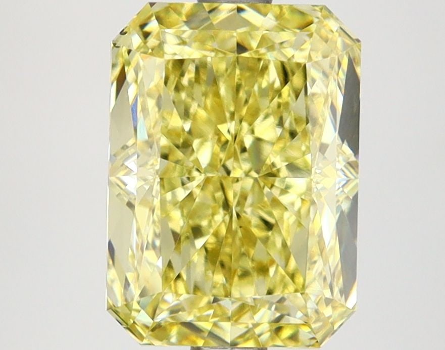 Loose Lab Diamond IGI Radiant 2.83ct Fancy Intense Yellow VS2: Loose Lab Diamond IGI Radiant 2.83ct Fancy Intense Yellow VS2 Loose lab-grown diamond weighing 2.83 carats, fancy intense yellow color, VS2 clarity, radiant cut, polished to excellent standards, certi