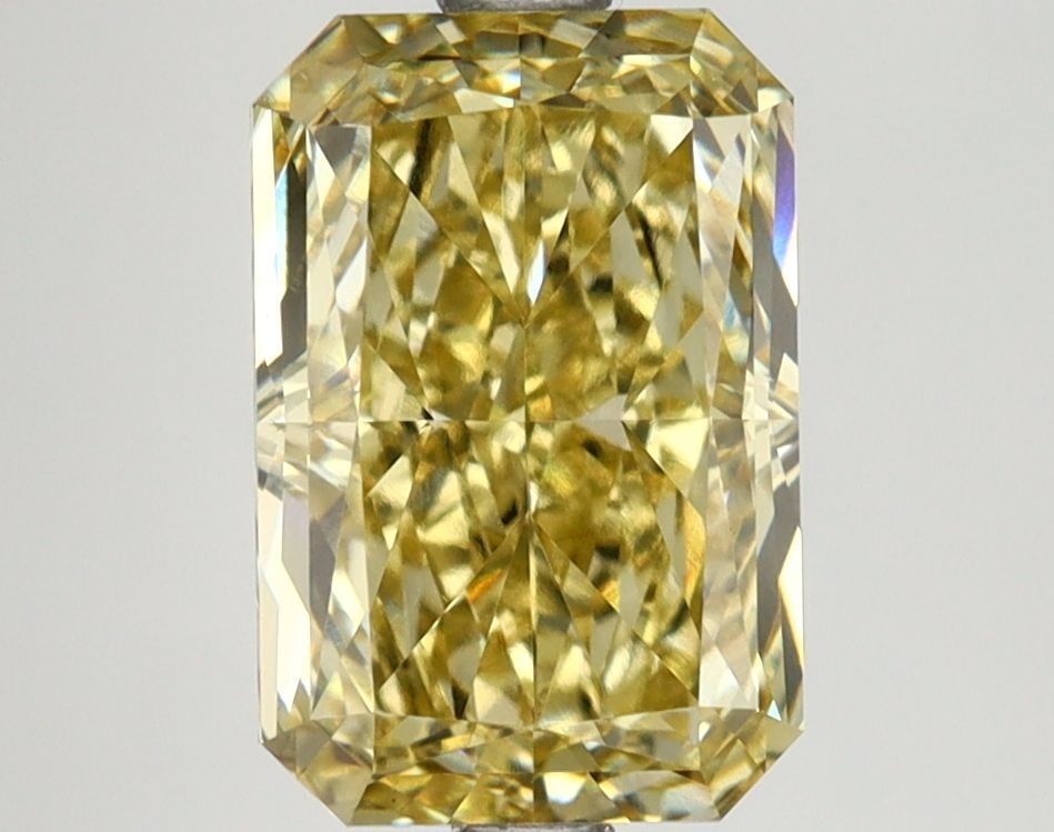 Loose Lab Diamond IGI Radiant 2.94ct Fancy Intense Yellow VS1: Loose Lab Diamond IGI Radiant 2.94ct Fancy Intense Yellow VS1 Loose lab-grown diamond weighing 2.94ct with a radiant cut, color Fancy Intense Yellow, and clarity VS1. Certified by IGI, it has excellen