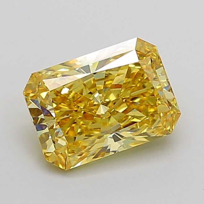 Loose Lab Diamond IGI Radiant 4.03ct Fancy Intense Yellow VS1: Loose Lab Diamond IGI Radiant 4.03ct Fancy Intense Yellow VS1 Loose lab-grown diamond weighing 4.03ct with a radiant cut, color Fancy Intense Yellow, and clarity VS1. Certified by IGI, it has excellen