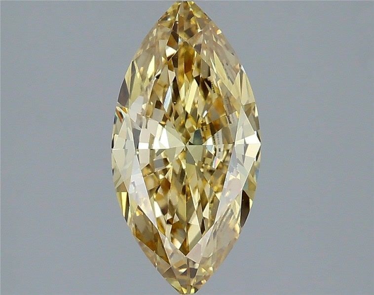 Loose Lab Diamond IGI Marquise 1.4ct Fancy Intense Yellow VS1: Loose Lab Diamond IGI Marquise 1.4ct Fancy Intense Yellow VS1 Loose Lab Diamond IGI Marquise, weighing 1.4ct, featuring Fancy Intense Yellow color and VS1 clarity, excellent polish, good symmetry, cer