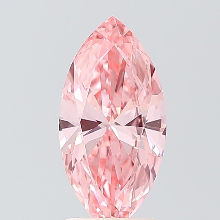 Loose Lab Diamond IGI Marquise 1.61ct Fancy Vivid Pink VVS2 (1 of 1)