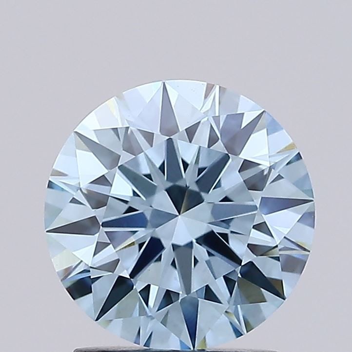 Ideal Loose Lab Diamond IGI Round 1.8ct Fancy Vivid Blue VS1: Ideal Loose Lab Diamond IGI Round 1.8ct Fancy Vivid Blue VS1 This 1.8ct round lab-grown diamond features a fancy vivid blue color, VS1 clarity, with excellent polish and symmetry, certified by IGI. It