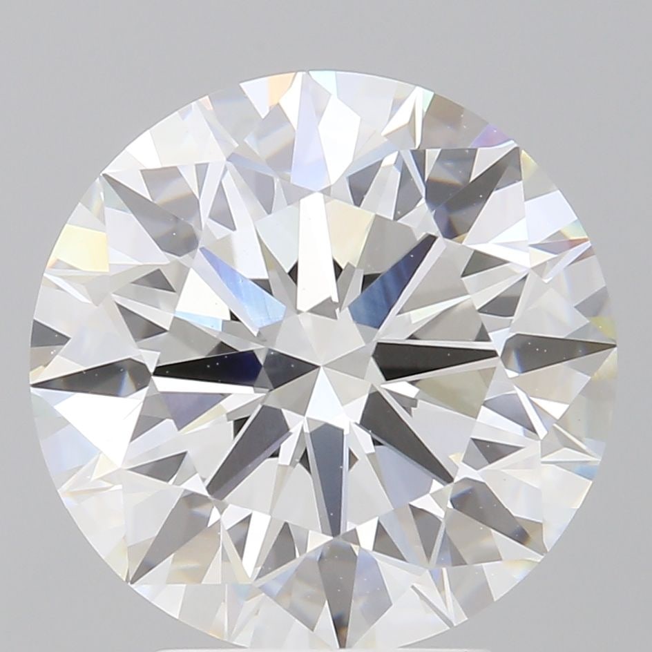 Ideal Loose Lab Diamond IGI Round 4.09ct E VVS2: Ideal Loose Lab Diamond IGI Round 4.09ct E VVS2 This is a 4.09ct round ideal loose lab-grown diamond featuring a color grade of E and clarity of VVS2, certified by IGI, with excellent polish and symme