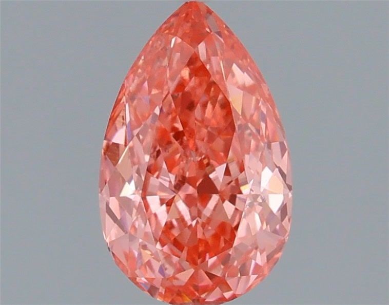 Loose Lab Diamond IGI Pear 1.04ct Fancy Vivid Pink VS1: Loose Lab Diamond IGI Pear 1.04ct Fancy Vivid Pink VS1 Loose lab-grown diamond weighing 1.04ct, with a pear cut and fancy vivid pink color, clarity VS1, certified by IGI, measuring 8.32L x 5.14W x 3.3