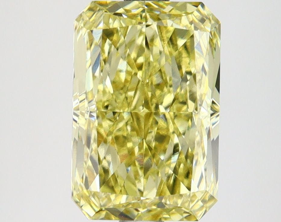 Loose Lab Diamond IGI Radiant 2.95ct Fancy Intense Yellow VVS2: Loose Lab Diamond IGI Radiant 2.95ct Fancy Intense Yellow VVS2 Loose Lab Diamond IGI Radiant, 2.95ct, Color Fancy Intense Yellow, Clarity VVS2, with EX Polish and EX Symmetry; certified by IGI. Measur