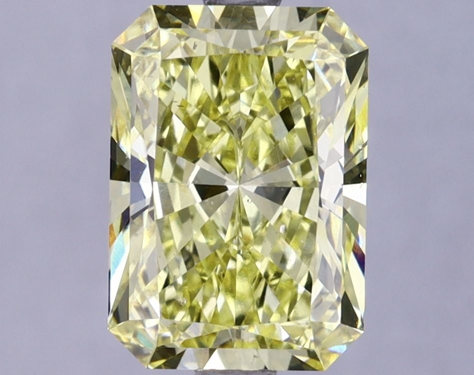 Loose Lab Diamond IGI Radiant 2.82ct Fancy Vivid Yellow VS2: Loose Lab Diamond IGI Radiant 2.82ct Fancy Vivid Yellow VS2 Loose Lab Diamond IGI Radiant at 2.82ct, with Fancy Vivid Yellow color and VS2 clarity, boasting excellent polish and symmetry, measuring 9.