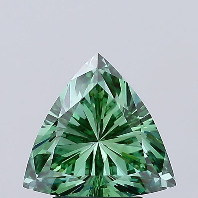 Loose Lab Diamond IGI Triangular 2.05ct Fancy Vivid Green VS1 (1 of 1)