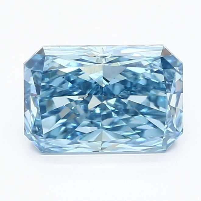 Loose Lab Diamond IGI Radiant 2.18ct Fancy Vivid Blue VS1: Loose Lab Diamond IGI Radiant 2.18ct Fancy Vivid Blue VS1 Loose Lab Diamond IGI Radiant at 2.18ct, in Fancy Vivid Blue with VS1 clarity, featuring very good polish and excellent symmetry. Certified by