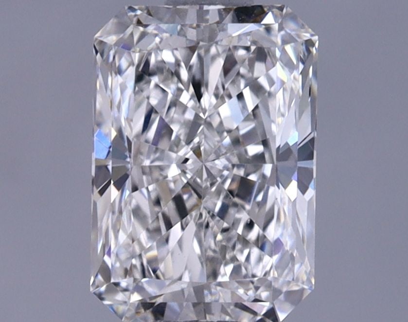 IGI Loose Lab Diamond Radiant 1.21ct F VS1: IGI Loose Lab Diamond Radiant 1.21ct F VS1 Loose lab-grown diamond certified by IGI, 1.21ct, radiant shape, color F, clarity VS1, with excellent polish and symmetry; measures 7.46L x 5.23W x 3.52H. It