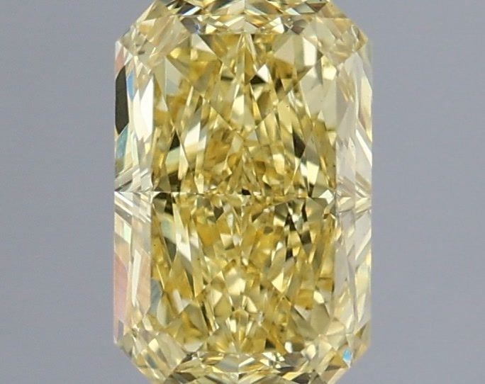 Loose Lab Diamond IGI Radiant 1.18ct Fancy Intense Yellow VS1: Loose Lab Diamond IGI Radiant 1.18ct Fancy Intense Yellow VS1 Loose Lab Diamond IGI Radiant 1.18ct, Fancy Intense Yellow color, VS1 clarity, with excellent polish and symmetry; measures 7.82L x 5.11W