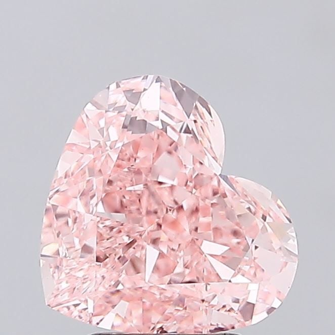 Loose Lab Diamond IGI Heart 3.26ct Fancy Vivid Pink VVS2: Loose Lab Diamond IGI Heart 3.26ct Fancy Vivid Pink VVS2 Loose Lab Diamond IGI Heart 3.26ct, Fancy Vivid Pink color, VVS2 clarity, with excellent polish and symmetry; measures 8.68L x 9.73W x 5.19H. I