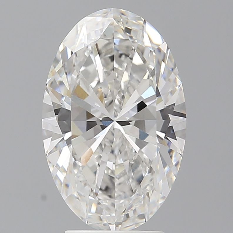 Loose Lab Diamond IGI Oval 4.02ct F VVS2: Loose Lab Diamond IGI Oval 4.02ct F VVS2 This 4.02ct Loose Lab Diamond is oval-shaped, features an F color grade, and VVS2 clarity, certified by IGI with excellent polish and symmetry. Item Specifics: