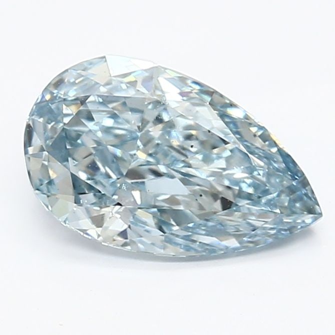 Loose Lab Diamond IGI Pear 1.41ct Fancy Intense Blue VS1: Loose Lab Diamond IGI Pear 1.41ct Fancy Intense Blue VS1 Loose lab-grown diamond, IGI certified, weighing 1.41ct with a Fancy Intense Blue color and VS1 clarity. Measurements are 9.69L x 5.82W x 3.50H