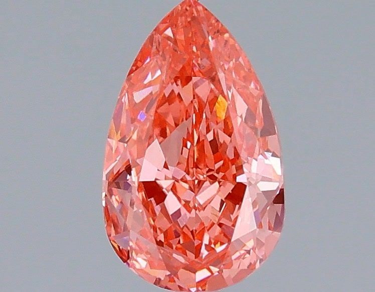 Loose Lab Diamond IGI Pear 1.1ct Fancy Vivid Pink VVS2: Loose Lab Diamond IGI Pear 1.1ct Fancy Vivid Pink VVS2 Loose lab-created diamond weighing 1.1ct, featuring a fancy vivid pink color, VVS2 clarity, and IGI certification. Measurements are 8.48L X 5.24W