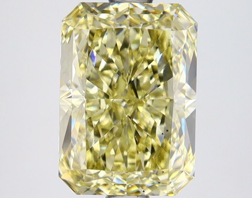 Loose Lab Diamond IGI Radiant 2.51ct Fancy Yellow VS1: Loose Lab Diamond IGI Radiant 2.51ct Fancy Yellow VS1 Loose lab-grown radiant diamond weighing 2.51ct, color Fancy Yellow, clarity VS1, with EX polish and symmetry, certified by IGI. Item Specifics: