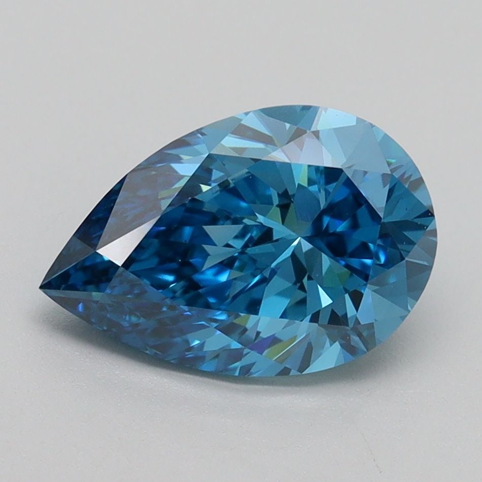 Loose IGI Pear 2.01ct Fancy Vivid Blue VS1: Loose IGI Pear 2.01ct Fancy Vivid Blue VS1 Loose IGI Pear 2.01ct Fancy Vivid Blue diamond with VS1 clarity, excellent polish and symmetry, measuring 10.59L x 7.06W x 4.42H, certified by IGI. Item Spec