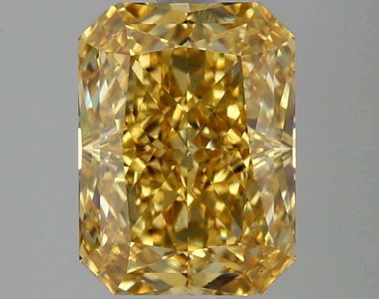 IGI 3.12ct Radiant Fancy Vivid Yellow VS1 - Loose Lab Diamond: IGI 3.12ct Radiant Fancy Vivid Yellow VS1 - Loose Lab Diamond Loose lab-grown diamond, Radiant cut, 3.12ct, Fancy Vivid Yellow color, VS1 clarity, EX polish and symmetry, measures 9.63L x 7.1W x 4.87H