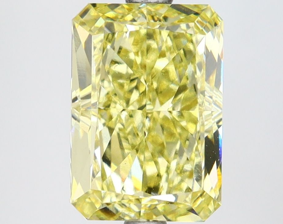 Loose Lab Diamond - IGI Radiant 3.1ct Fancy Intense Yellow VS1: Loose Lab Diamond - IGI Radiant 3.1ct Fancy Intense Yellow VS1 Loose Lab Diamond IGI Radiant, 3.1ct, Fancy Intense Yellow color, VS1 clarity, with dimensions 9.71L x 6.72W x 4.77H, certified by IGI. I