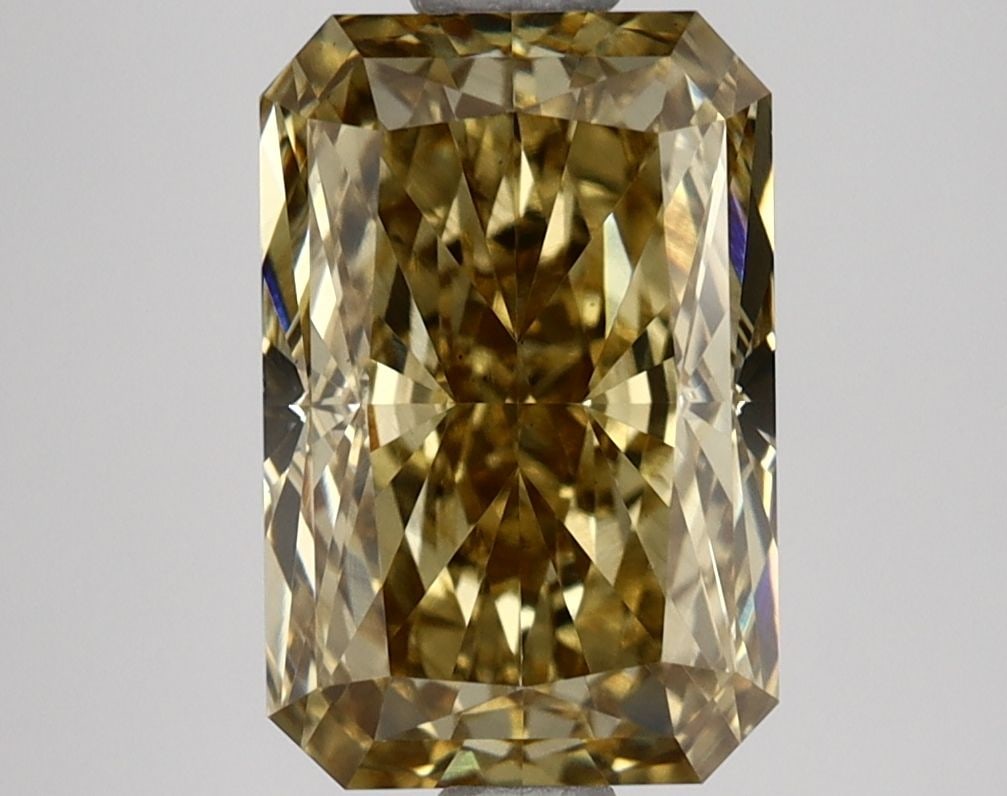 Loose Lab Diamond IGI 2.64ct Fancy Intense Yellow VS1: Loose Lab Diamond IGI 2.64ct Fancy Intense Yellow VS1 Loose lab-grown diamond weighing 2.64ct, Fancy Intense Yellow color, VS1 clarity, with IGI certification. Measurements are 9.64L x 6.42W x 4.34H.