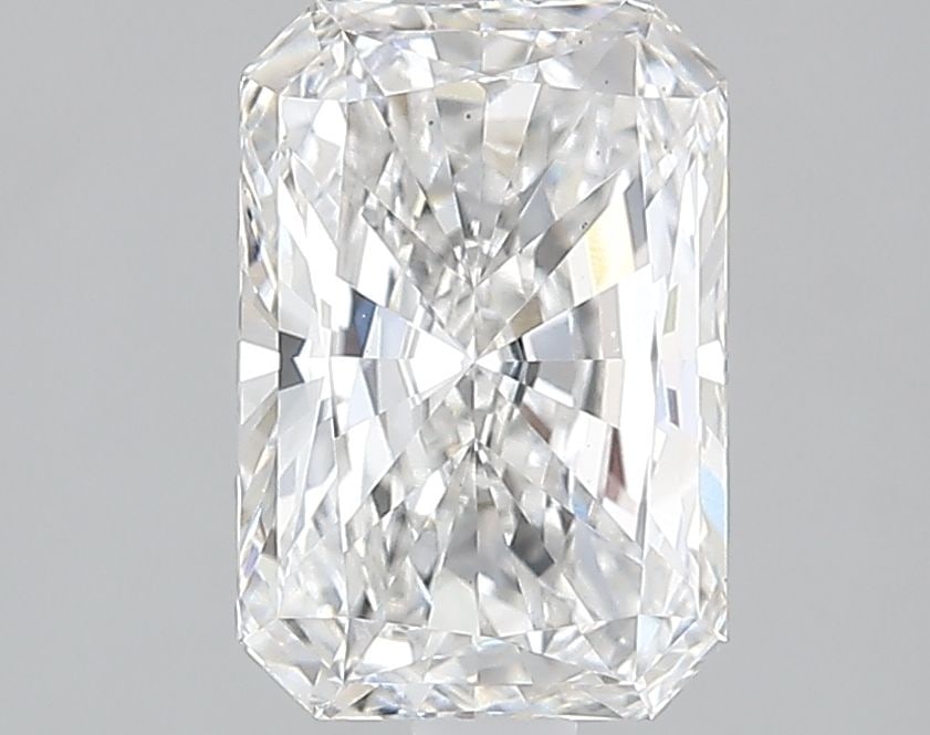 IGI Loose Lab Diamond Radiant 2.11ct E VS1: IGI Loose Lab Diamond Radiant 2.11ct E VS1 Loose lab-created diamond, radiant cut, 2.11ct in E color, with a VS1 clarity, excellent polish and symmetry. Certified by IGI, measurements are 9.24L x 6.27